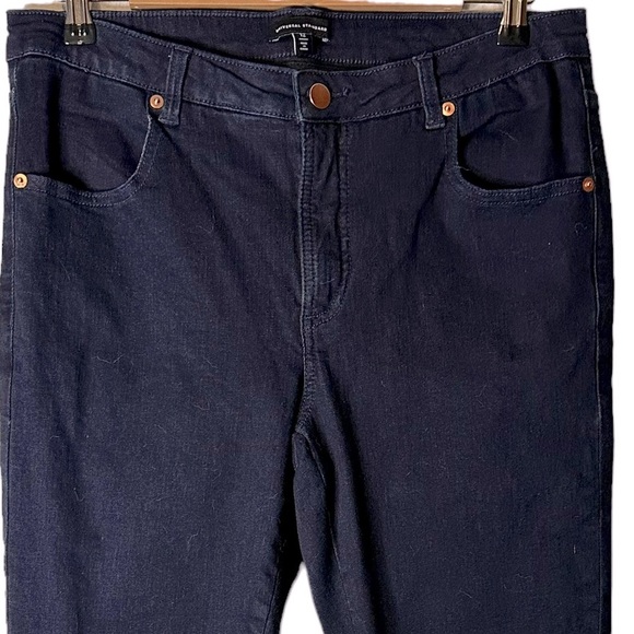 Universal Standard Seine Mid Rise Skinny Jeans Dark Indigo Size 12 - Picture 3 of 9